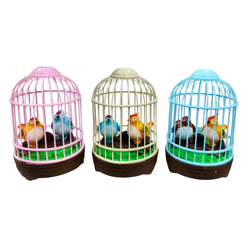 Πουλάκια Με Κλουβί Με Ήχο 1τμχ - Birds With A Cage With Sound 1pcs 094016 - Image 2