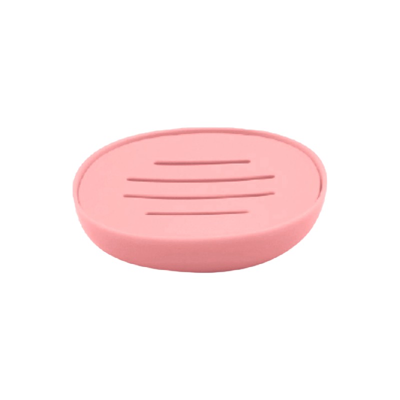 Σαπουνοθήκες μπάνιου πλαστικές σε σετ 5Χ - Pink - 21736