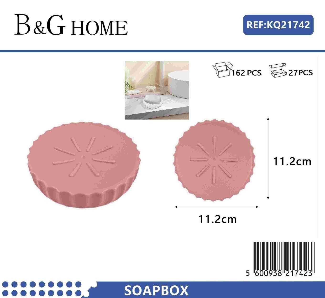 Σαπουνοθήκες μπάνιου πλαστικές σε σετ 5Χ - Pink - 21742 - Image 2