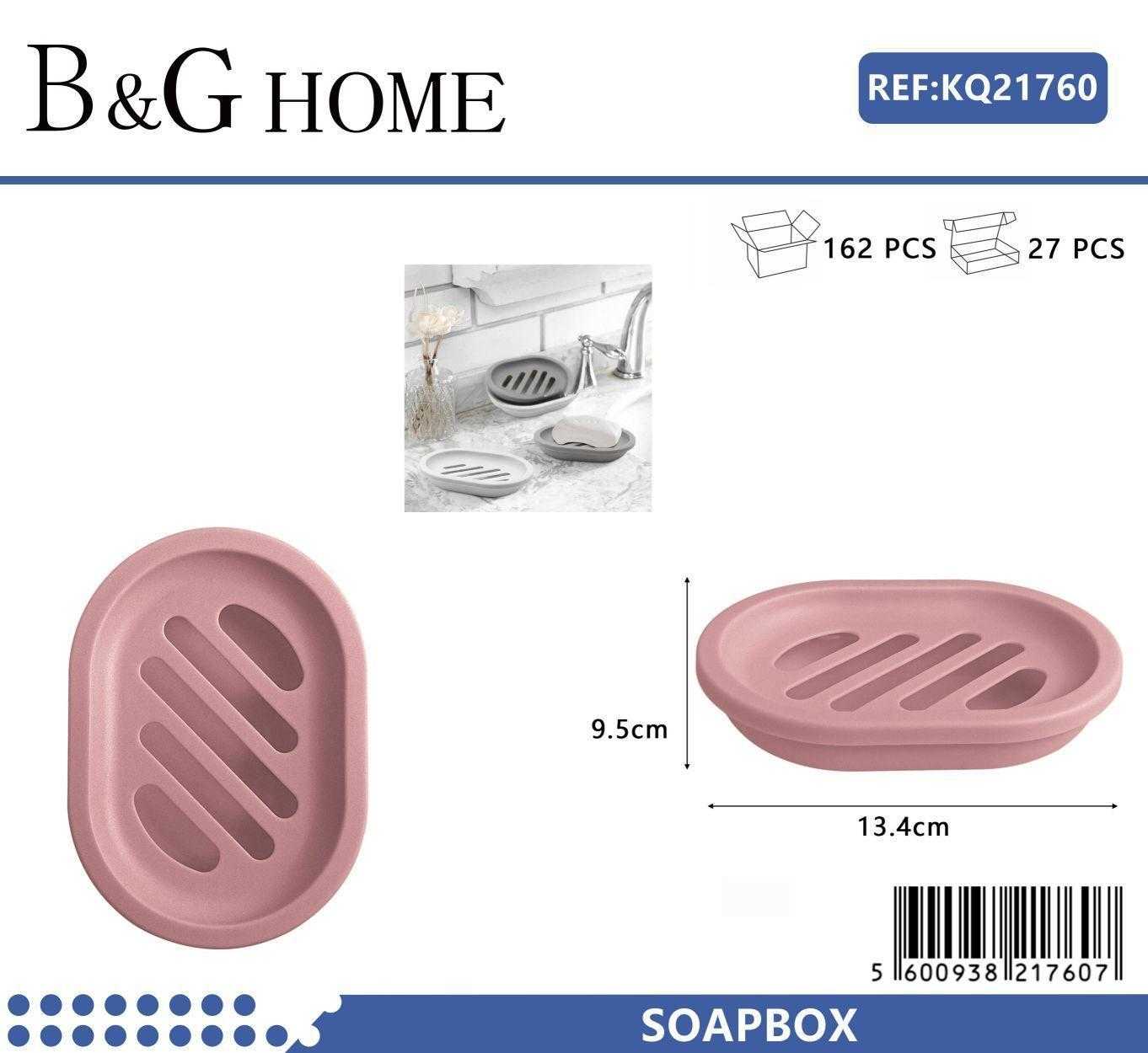 Σαπουνοθήκες μπάνιου πλαστικές σε σετ 5Χ - Pink - 21760 - Image 2