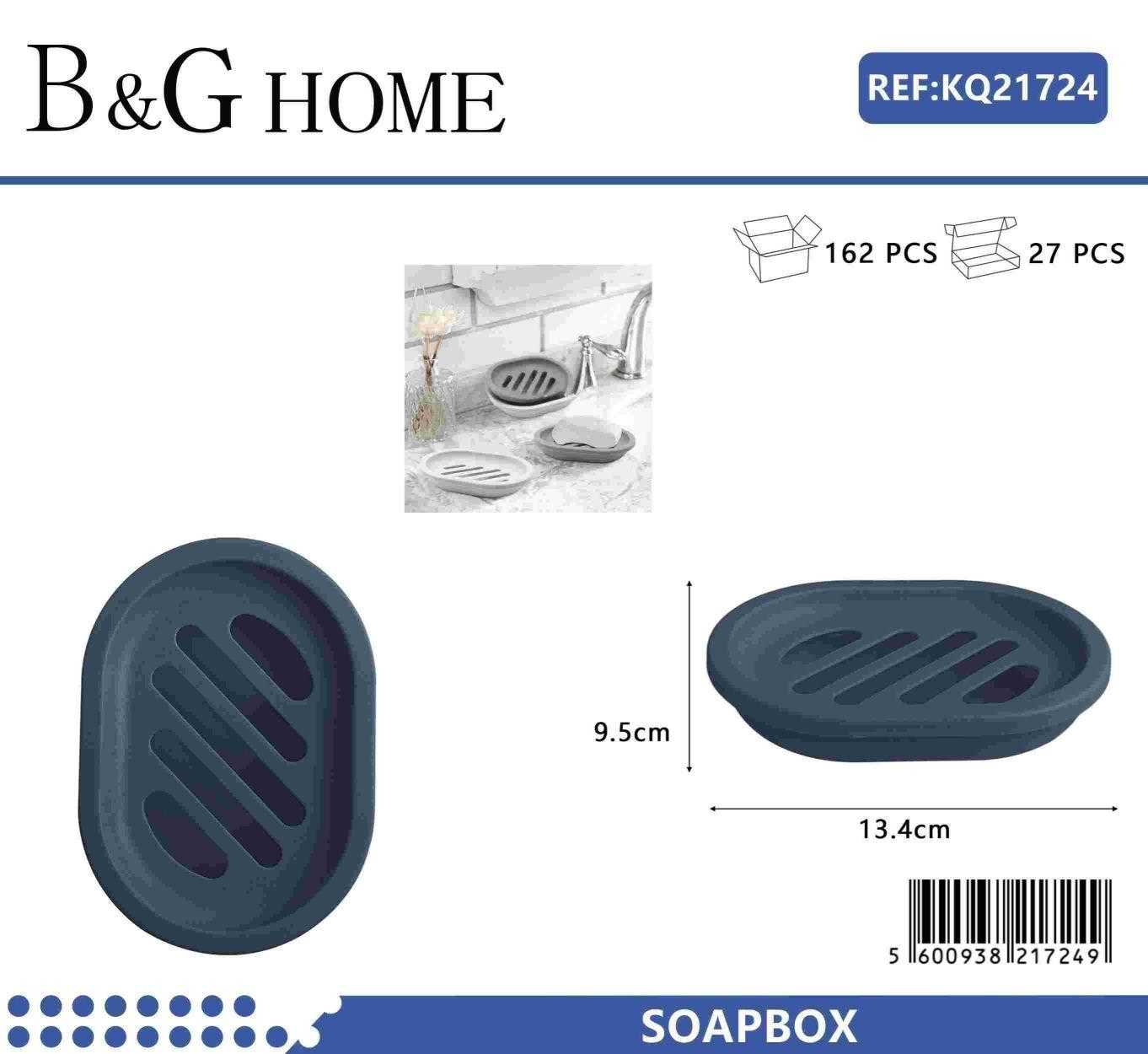 Σαπουνοθήκες μπάνιου πλαστικές σε σετ 9Χ - Blue - 21724 - Image 2