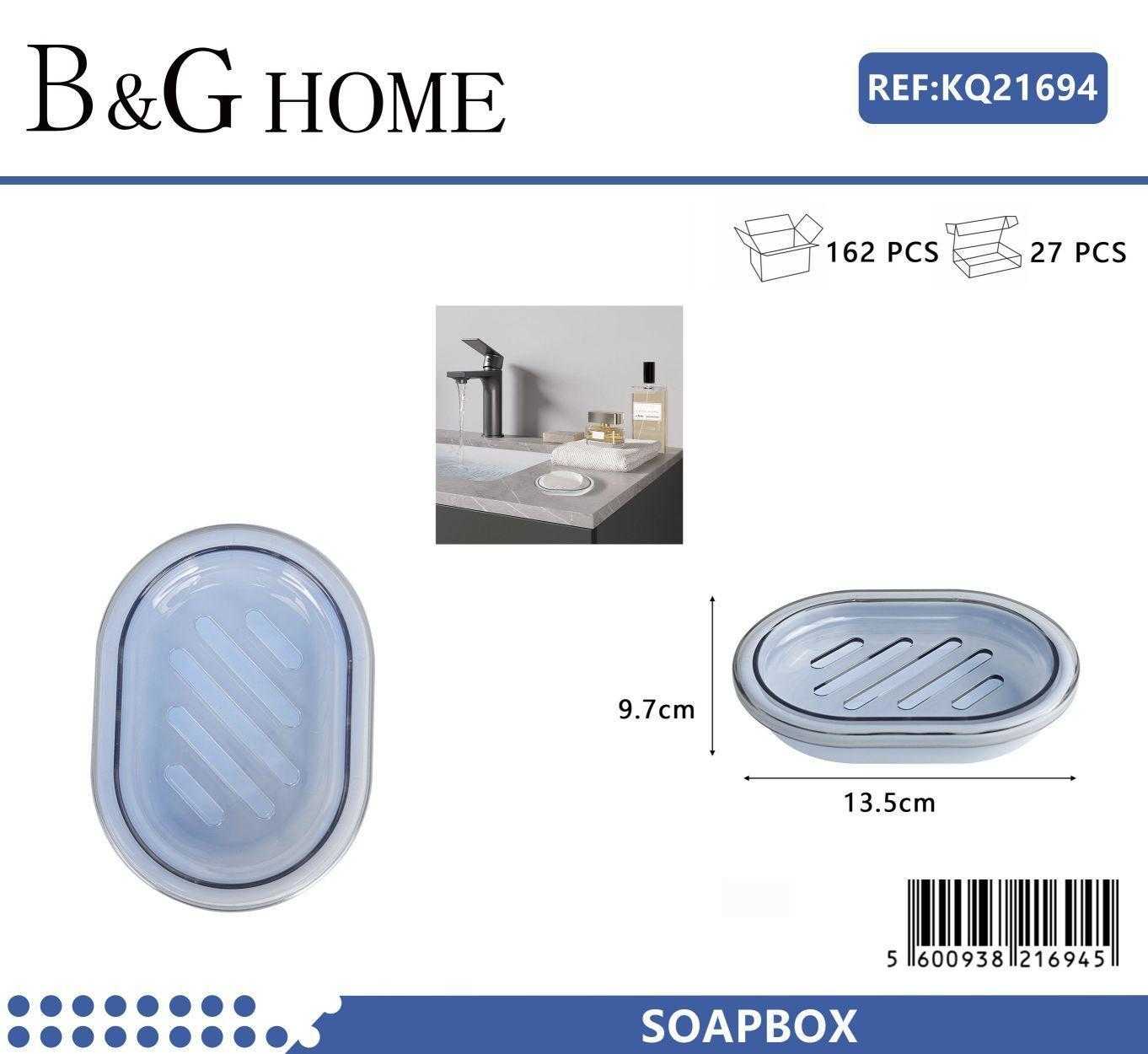 Σαπουνοθήκες μπάνιου πλαστικές σε σετ 9Χ - Light Blue - 21694 - Image 2