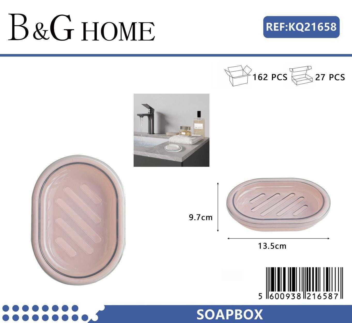 Σαπουνοθήκες μπάνιου πλαστικές σε σετ 9Χ - Light Pink - 21658 - Image 2