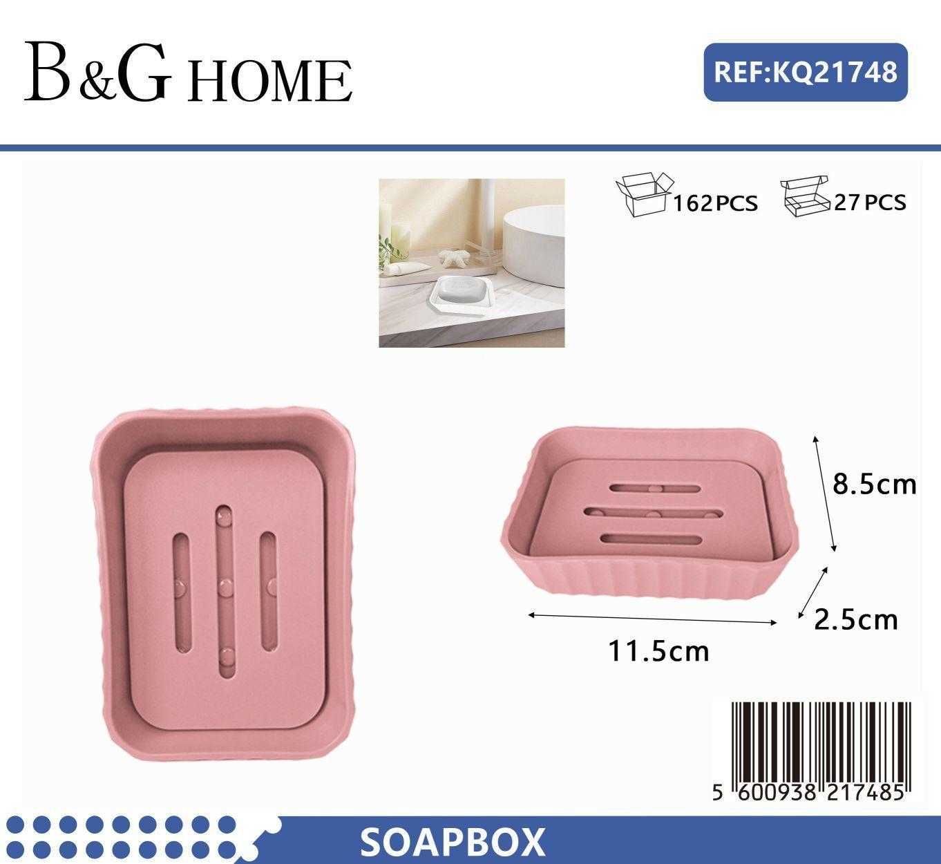 Σαπουνοθήκες μπάνιου πλαστικές σε σετ 9Χ - Pink - 21748 - Image 2