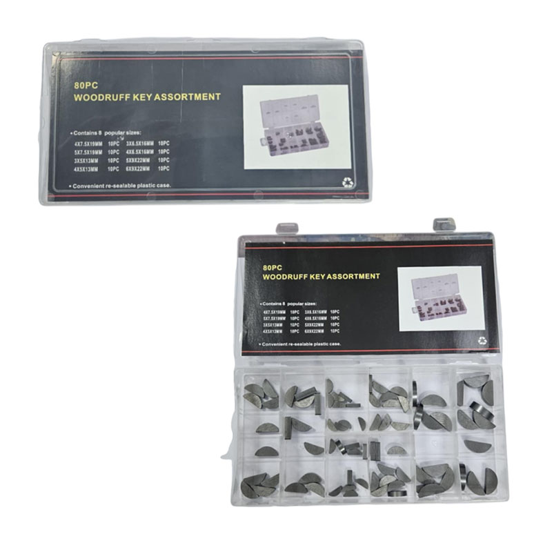 Το σετ Woodruff περιλαμβάνει 80 κλειδιά σε 8 διαφορετικά μεγέθη
