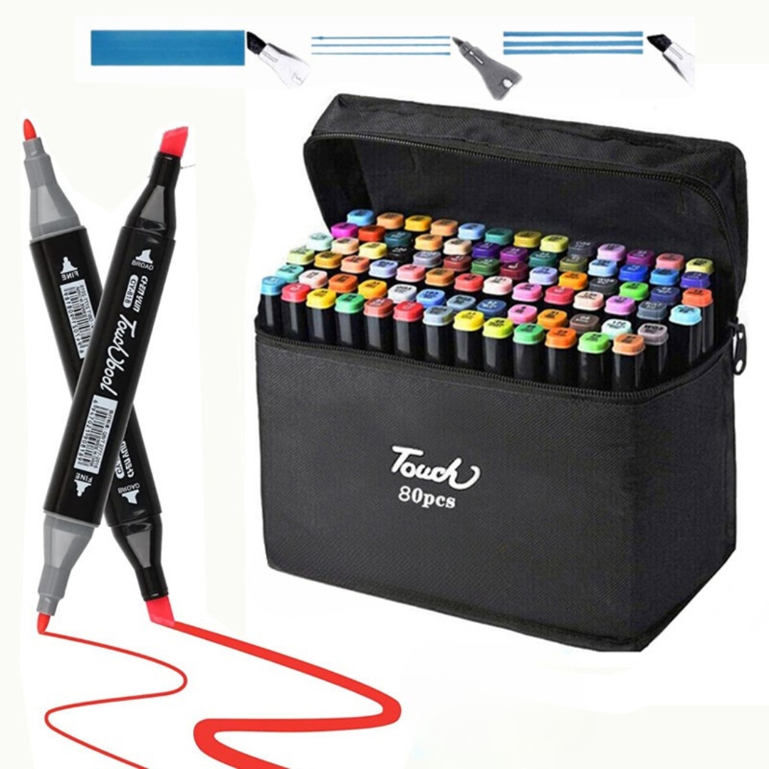 Σετ Μαρκαδόροι Ζωγραφικής με 2 Μύτες Διπλής Όψης