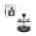 <p data-start="73" data-end="376">Οργανώστε τα αγαπημένα σας μπαχαρικά με στυλ και πρακτικότητα με αυτό το σετ 7 τεμαχίων OT-107. Περιλαμβάνει 6 γυάλινα δοχεία με ανοξείδωτα καπάκια και μία κομψή