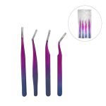 Σετ Τσιμπιδάκια για βλεφαρίδες 4τμχ - Eyelash Tweezers Set