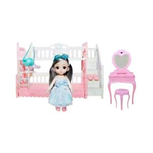 Σετ κούκλα με έπιπλα και αξεσουάρ - P800016 - 215362