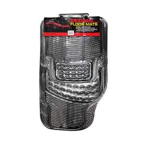 Σετ πατάκια αυτοκινήτου ασημί 4τεμ - Universal Floor Car Mats 4pcs