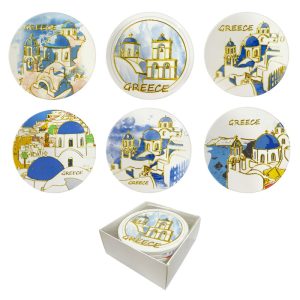 Σετ σουβέρ Greece 6τμχ - Coaster set 6pcs