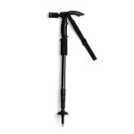 Τηλεσκοπικό μπαστούνι ορειβασίας με φακό - Μπατόν -138339 - Black