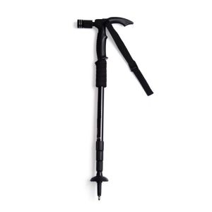 Τηλεσκοπικό μπαστούνι ορειβασίας με φακό - Μπατόν -138339 - Black