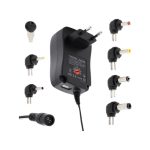 Τροφοδοτικό μετασχηματιστής με ρυθμιστή τάσης 6 βύσματα και θύρα USB - 30W - 812990