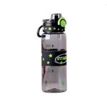 Φορητό παγούρι πλαστικό με καλαμάκι - 600ml - 722443 - Black