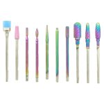 Φρεζάκια Νυχιών Σετ 10τμχ σε Κουτί Αποθήκευσης - Nail Drill Bits Set 10pcs