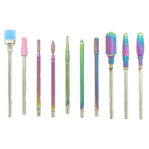 Φρεζάκια Νυχιών Σετ 10τμχ σε Κουτί Αποθήκευσης - Nail Drill Bits Set 10pcs