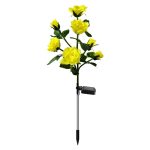 Φωτιζόμενα διακοσμητικά λουλούδια LED με ηλιακό πάνελ - 2pcs - 150289 - Yellow