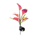 Φωτιζόμενα διακοσμητικά λουλούδια LED με ηλιακό πάνελ - 2pcs - 150302 - Purple