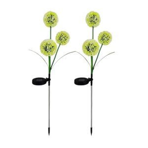 Φωτιζόμενα διακοσμητικά λουλούδια LED με ηλιακό πάνελ - 2pcs - 150319 - Yellow