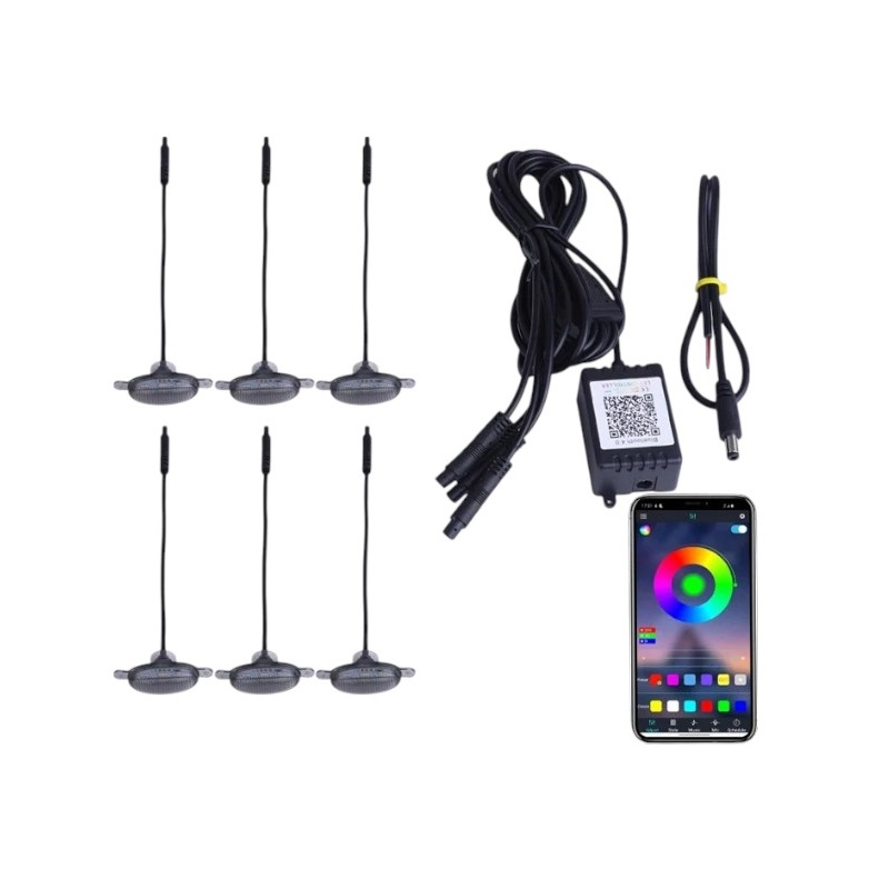 Φώτα ημέρας αυτοκινήτου LED RGBW - R-D20101-P6 - 110028