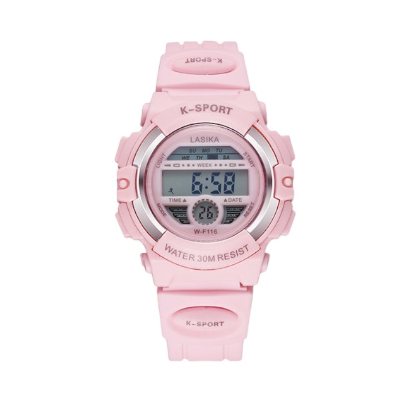 Ψηφιακό ρολόι χειρός - LS116 - Lasika - 817407 - Pink