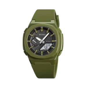 Ψηφιακό/αναλογικό ρολόι χειρός – Skmei - 2091 - Green/White screen