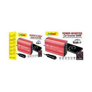 Andowl Inverter Αυτοκινήτου Τροποποιημένου Ημιτόνου 500W για Μετατροπή 12V DC σε 220V AC Q-N7001 - Power Inverter 075742
