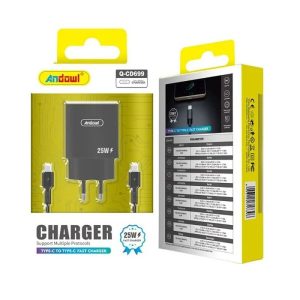 Andowl Φορτιστής με Θύρα Type-C σε Type-C Q-CD699 - Charger 075792