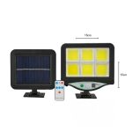 Λαμπτήρας Δρόμου Με Προβολέα Ηλιακού Συλλέκτη BK-128-6COB - Solar sensor light 141582