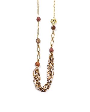 ARDIKA Κρεμαστό λαιμού  HZM-K093 - Καφέ Κολιέ > Αξεσουάρ | FALL- WINTER 2026