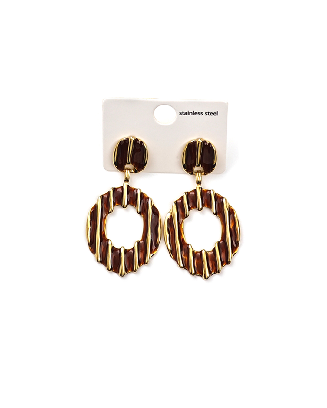 ARDIKA Κρεμαστό σκουλαρίκι OO-S431 - Καφέ Σκουλαρίκια > Κρεμαστά Σκουλαρίκια > Αξεσουάρ | FALL- WINTER 2026