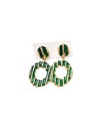 ARDIKA Κρεμαστό σκουλαρίκι OO-S431 - Πράσινο Σκουλαρίκια > Κρεμαστά Σκουλαρίκια > Αξεσουάρ | FALL- WINTER 2026