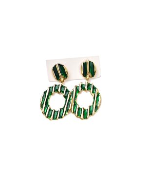 ARDIKA Κρεμαστό σκουλαρίκι OO-S431 - Πράσινο Σκουλαρίκια > Κρεμαστά Σκουλαρίκια > Αξεσουάρ | FALL- WINTER 2026