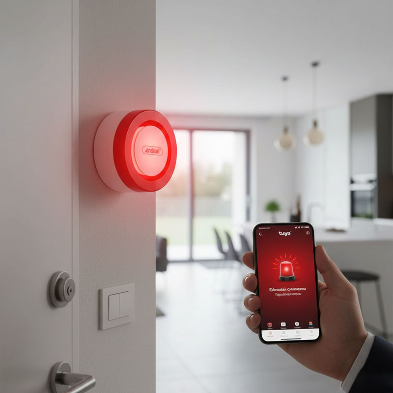 ενώ η κομψή του σχεδίαση ενσωματώνεται διακριτικά σε κάθε χώρο. Προσφέρει δυνατότητα επέκτασης με επιπλέον αισθητήρες