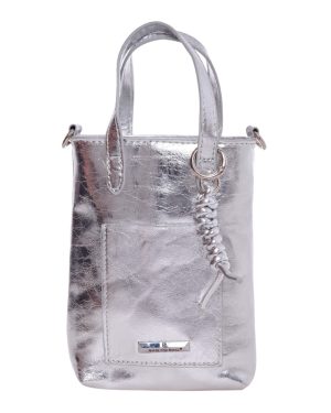 BAG TO BAG Τσάντα χειρός TZX-51110 - Ασημί ΓΥΝΑΙΚΕΙΕΣ ΤΣΑΝΤΕΣ > FALL- WINTER 2026 > Τσάντες Χειρός - Γυναικείες Τσάντες