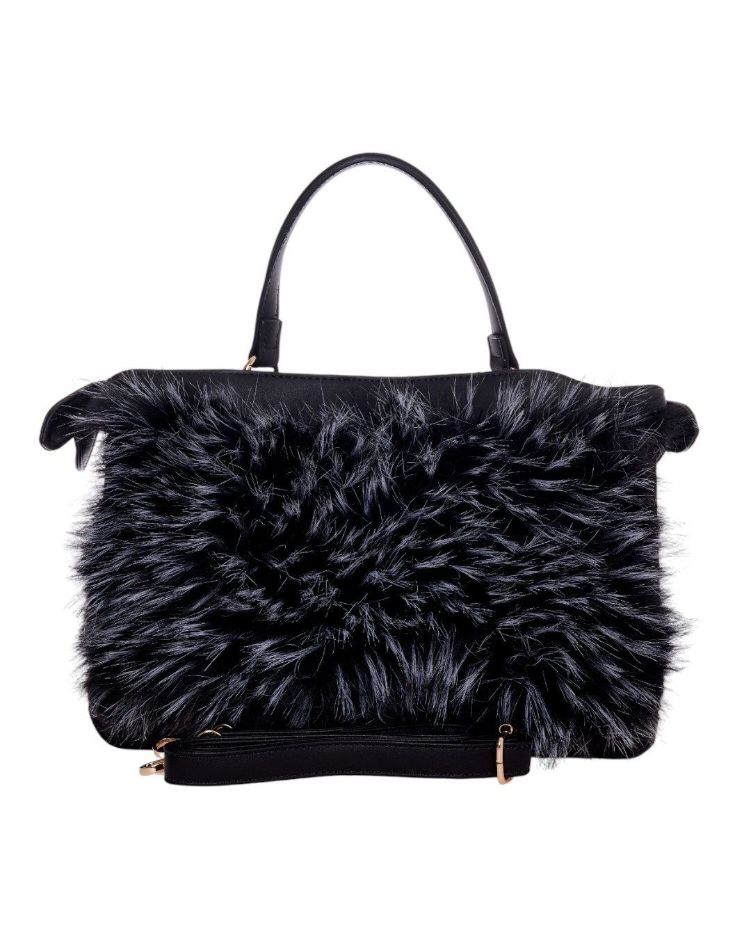 Τσάντα χειρός WUS-18208 - Μαύρο BAG TO BAG - Image 3