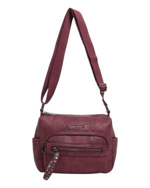 BAG TO BAG Τσάντα χιαστί WH95537 - Μπορντό ΓΥΝΑΙΚΕΙΕΣ ΤΣΑΝΤΕΣ > FALL- WINTER 2026 > Τσάντες Χιαστί - Γυναικείες Τσάντες