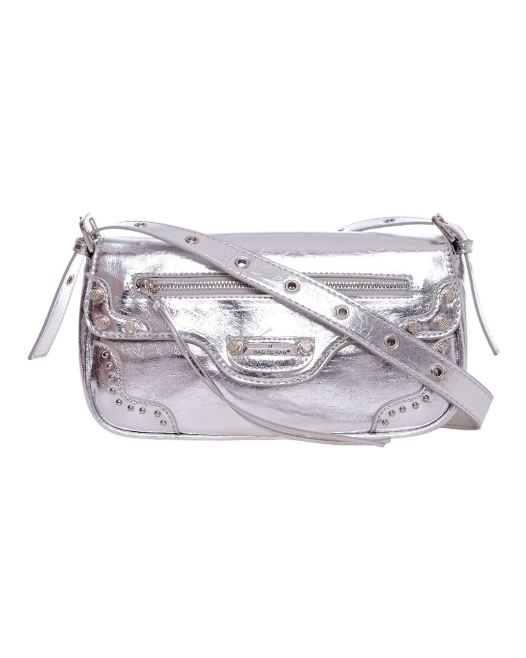 BAG TO BAG Τσάντα ώμου TZX-51108 - Ασημί ΓΥΝΑΙΚΕΙΕΣ ΤΣΑΝΤΕΣ > FALL- WINTER 2026 > Τσάντες Ωμου - Γυναικείες Τσάντες