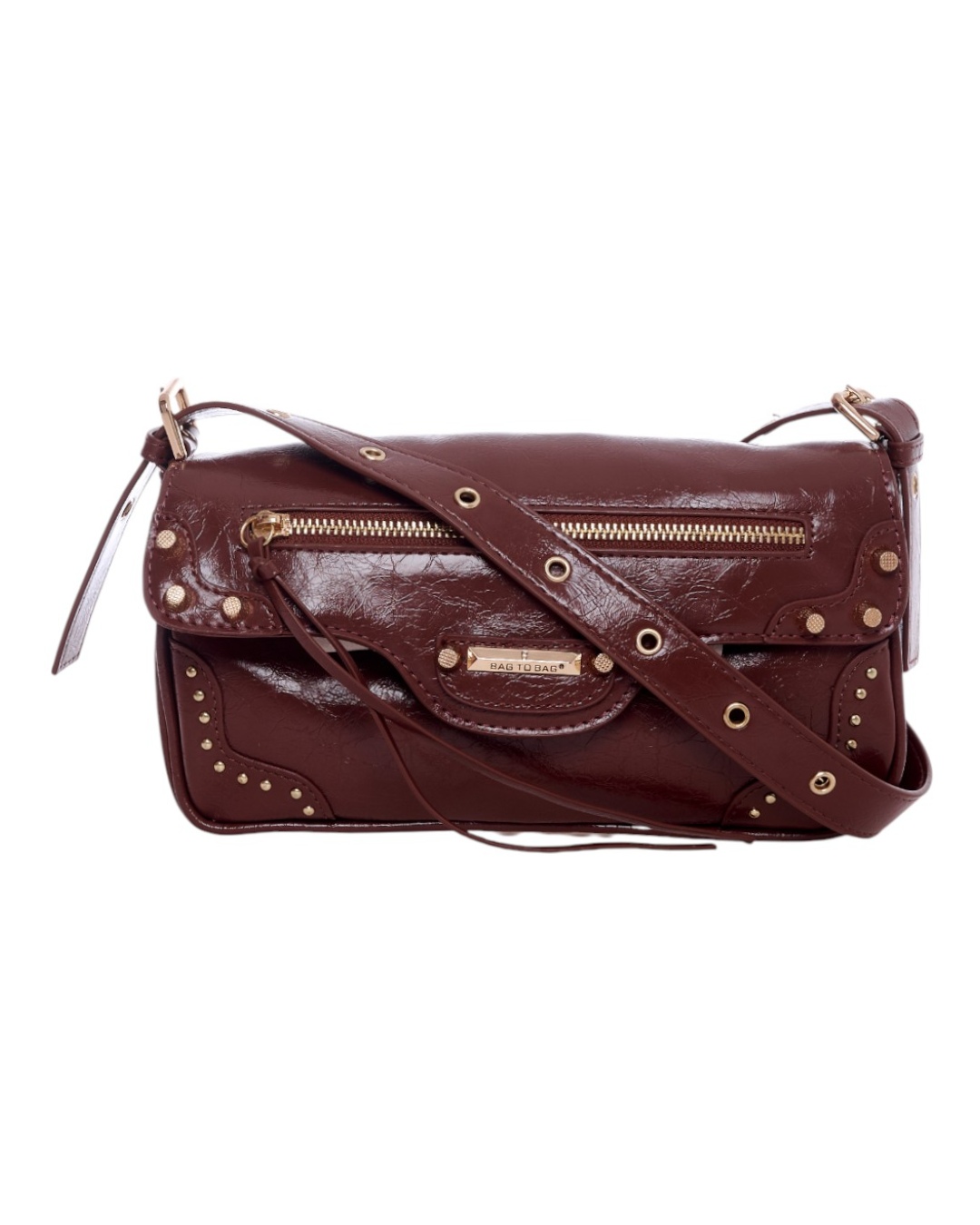 BAG TO BAG Τσάντα ώμου TZX-51108 - Καφέ ΓΥΝΑΙΚΕΙΕΣ ΤΣΑΝΤΕΣ > FALL- WINTER 2026 > Τσάντες Ωμου - Γυναικείες Τσάντες