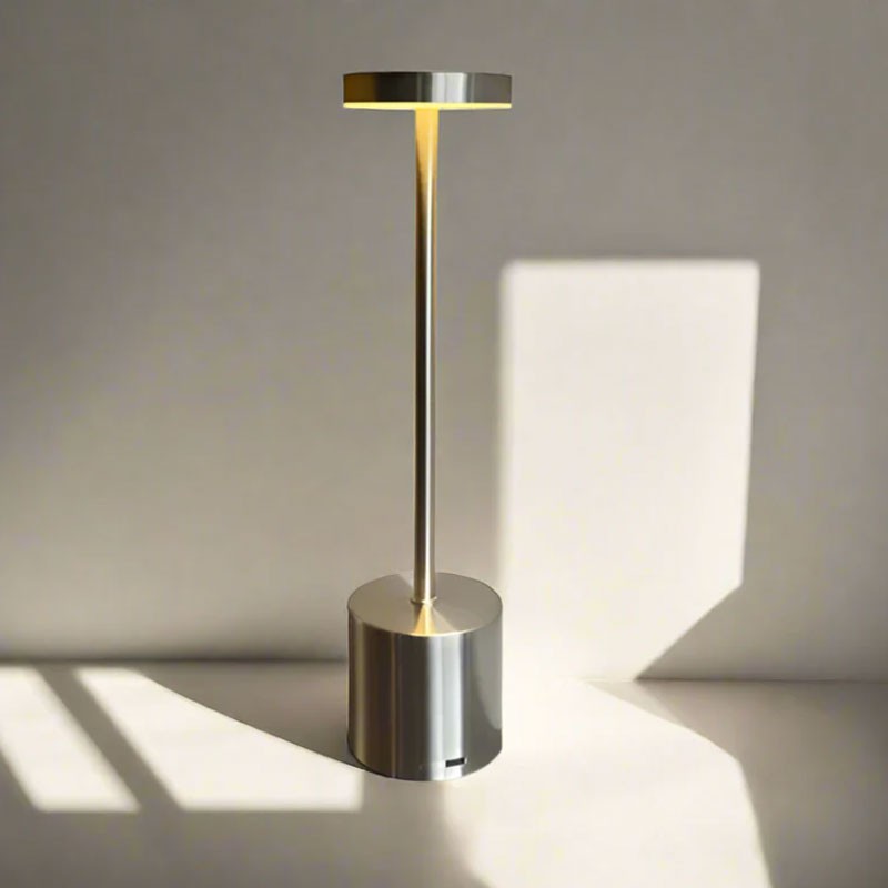 Επιτραπέζια φωτιστικα αφής Nora LED Ασημί - Image 2