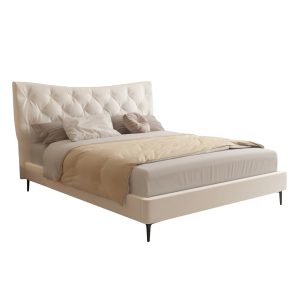 ΚΡΕΒΑΤΙ ΔΙΠΛΟ FB9737.03 ΥΦΑΣΜΑ ΣΕ ΜΠΕΖ--ΓΙΑ ΣΤΡΩΜΑ 160x200εκ.