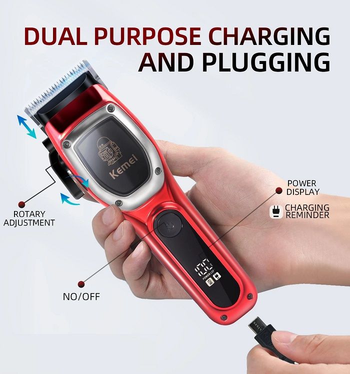 Κουρευτική μηχανή - KM-1709 - Kemei - Image 2