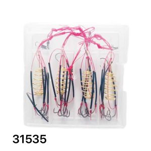 Μαλαγρωτής ψαρέματος σπιράλ με αγκίστρια - 4pcs - 931535