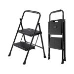 Πτυσσόμενη σκάλα-σκαμπό σιδερένια - 109-2 - 617464