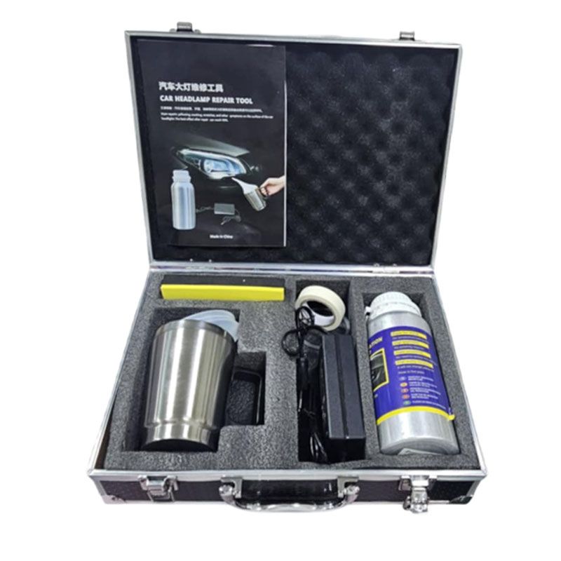 Επαγγελματικό Σετ Επαναφοράς Φαναριών Αυτοκινήτου με Υγρό Πολυμερές και Βαλίτσα Μεταφοράς – Professional Car Headlight Restoration Kit