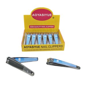 AOYASIYUE Μεγάλος νυχοκόπτης με την Ελληνική σημαία 12τμχ 9.5cm - Nail clippers 12pcs