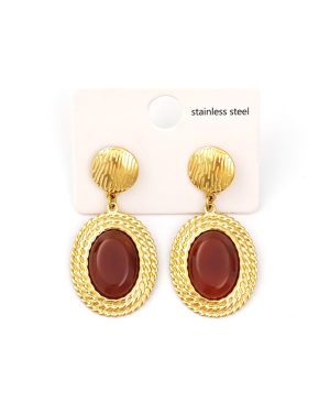 ARDIKA Καρφωτό σκουλαρίκι RX-S038 - Καφέ Σκουλαρίκια > Καρφωτά Σκουλαρίκια > Αξεσουάρ | FALL- WINTER 2026