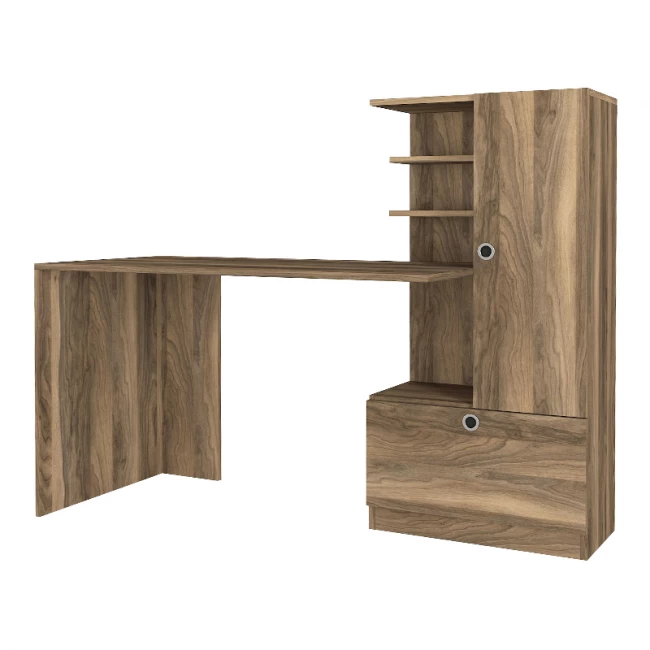 Γραφείο εργασίας Merino Megapap χρώμα καρυδί 149,5x61,8x120εκ. - Image 6