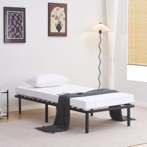 ΚΡΕΒΑΤΙ-ΥΠΟΣΤΡΩΜΑ FB9693.01 ΜΕΤΑΛΛΙΚΟ ΜΑΥΡΟ ΓΙΑ ΣΤΡΩΜΑ 190x90εκ